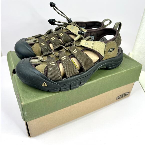 Keen Men's Size 10.5  Newport H2 Dark Olive Antique Bronze NEW IN. BOX - Picture 2 of 16